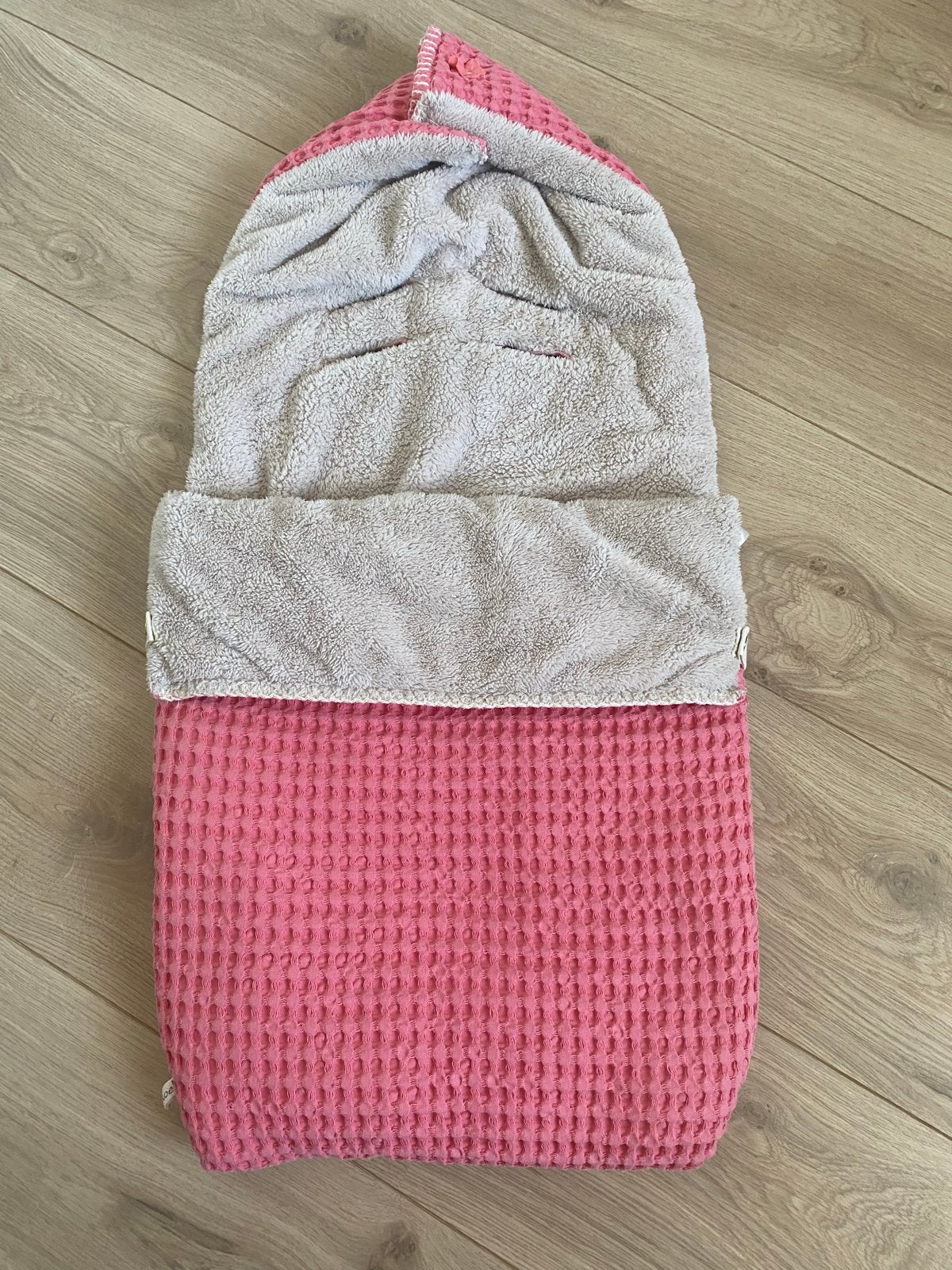 Koeka voetenzak roze - Wafelstof met teddy voering, Ophalen, Gebruikt, Overige merken