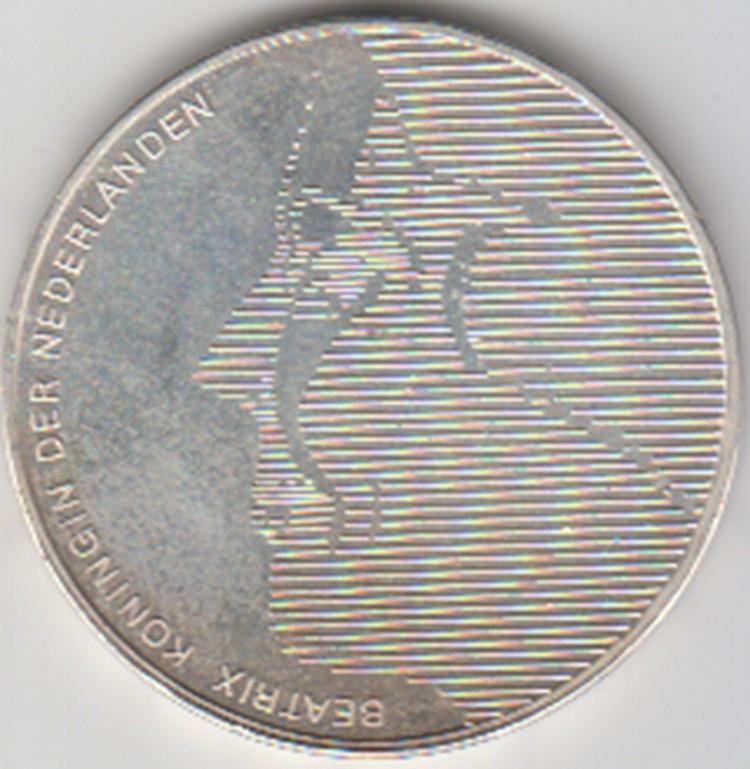 Nederland 50 gulden WILLEM VAN ORANJE 1984 zilver UNC, Koningin Beatrix, Zilver, Ophalen of Verzenden, Losse munt