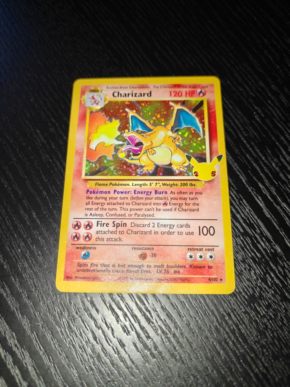 Charizard 4/102 25th celebration Pokemon., Hobby en Vrije tijd, Verzenden