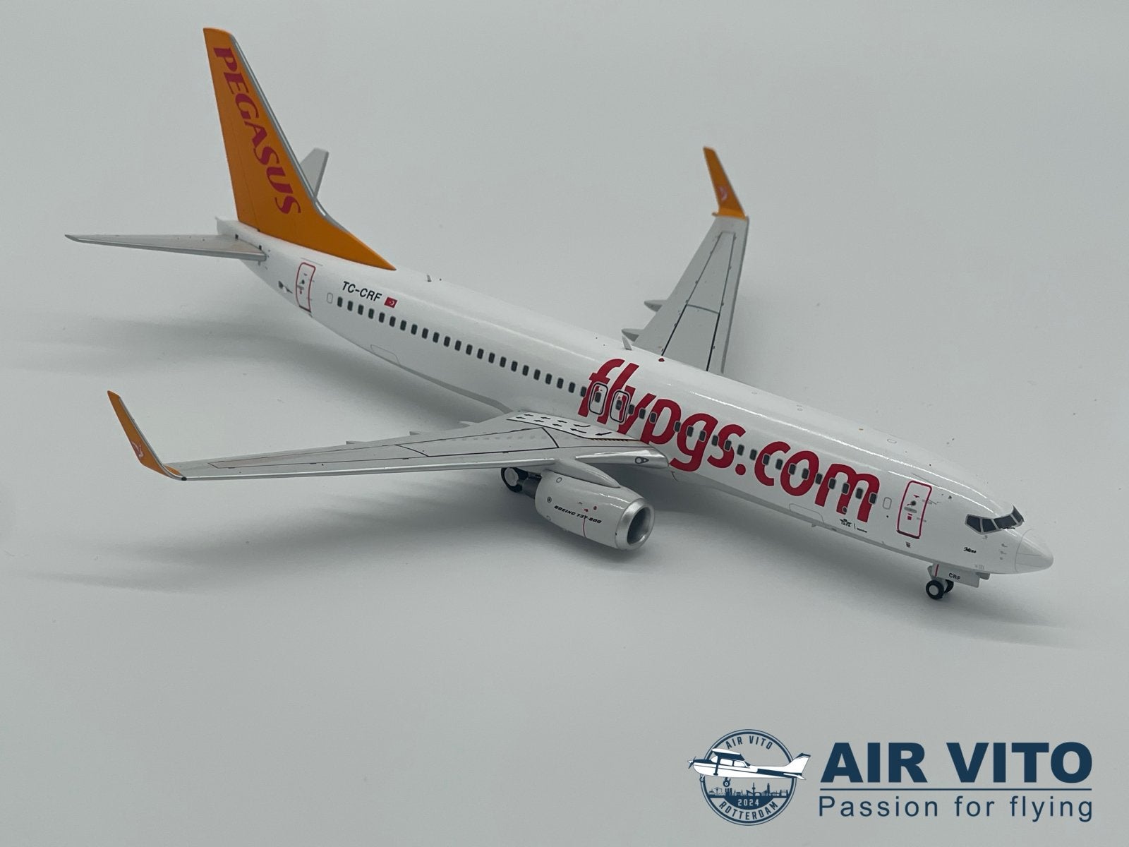 Boeing 737-800 Pegasus TC-CRF J Fox Models 1:200, Verzamelen, Luchtvaart en Vliegtuigspotten, Schaalmodel, ., Nieuw, Ophalen of Verzenden