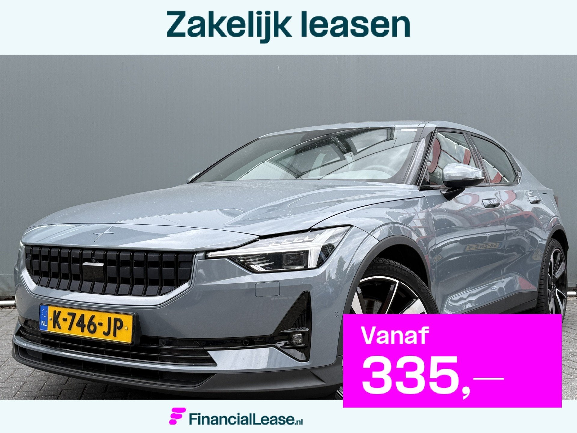Polestar 2 BWJ 2020 Long Range Dual Motor 78 kWh 408 PK Laun, Automaat, Polestar 2, Stof, Gebruikt