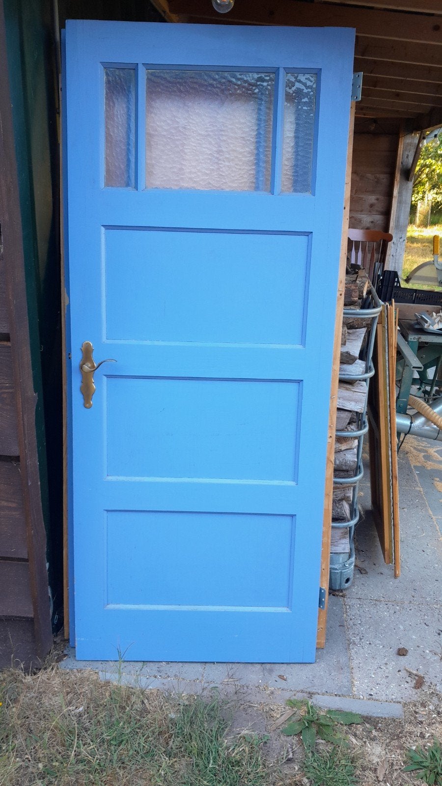 oude paneeldeuren binnendeuren met raam vintage jaren 30, Ophalen, Gebruikt, 80 tot 100 cm, Binnendeur