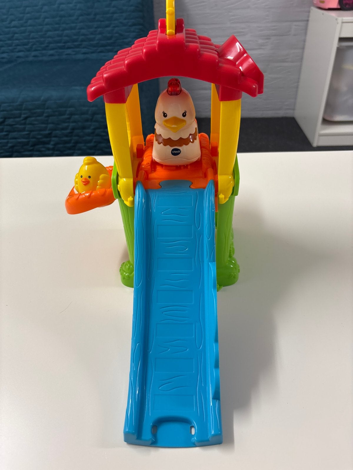 VTech Zoef Zoef Dieren Kippenhok met Kip en Kuiken, Ophalen of Verzenden, Gebruikt, Overige typen, Met licht