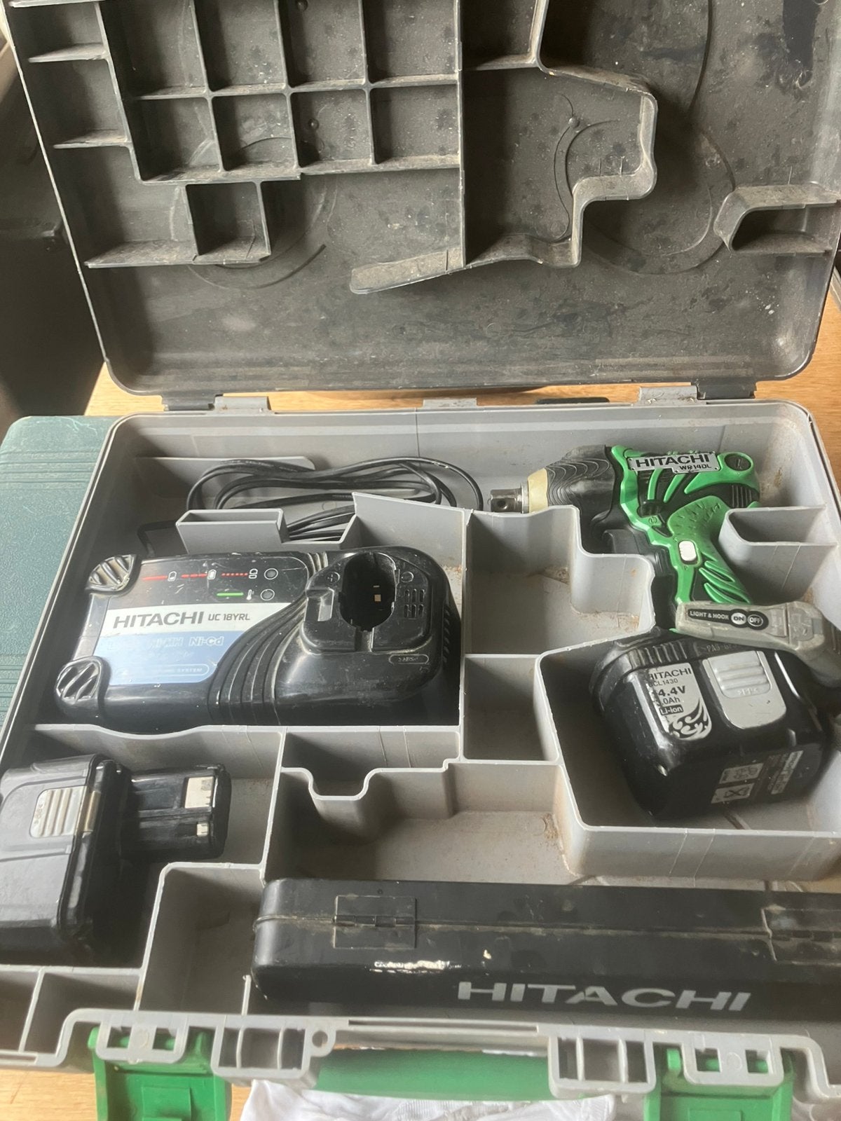 Hitachi snoerloze slagmoeraanzetter 14,4 volt type WR 14DL, Doe-het-zelf en Verbouw, Gereedschap | Boormachines, Ophalen of Verzenden
