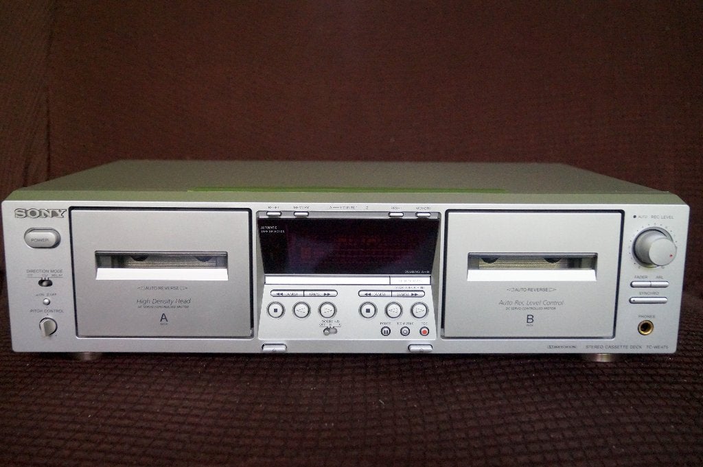 SONY TC-WE475 Cassettedeck met garantie, Ophalen of Verzenden, Dubbel, Sony, Tiptoetsen