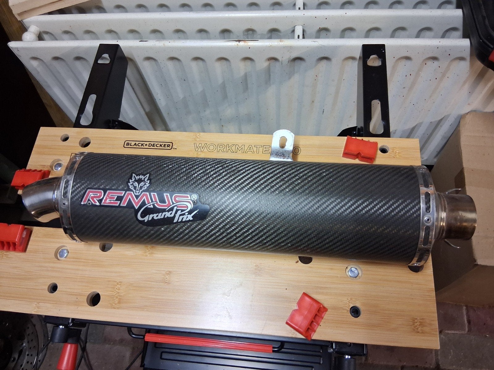 Remus Grand Prix Carbon Uitlaatdemper Motorfiets, Motoren, Ophalen of Verzenden, Gebruikt