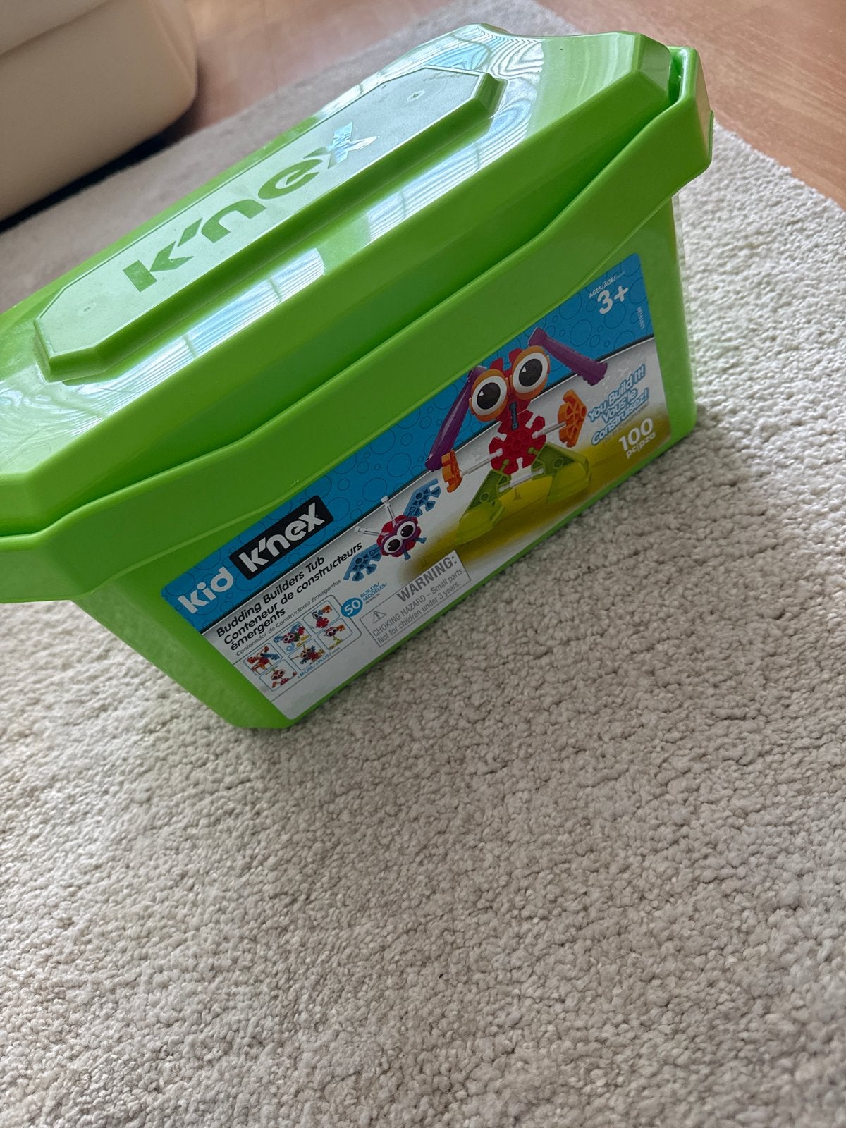 K'nex Kid K'nex Bouwset - 100 onderdelen, Kinderen en Baby's, Speelgoed | Bouwstenen, Ophalen, Zo goed als nieuw, K'nex