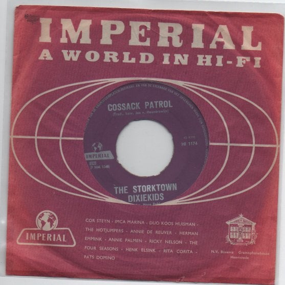 Nederbeat- Storktown Dixiekids- Cossack Patrol, Gebruikt, 7 inch, Ophalen of Verzenden, Beschermende buitenhoes