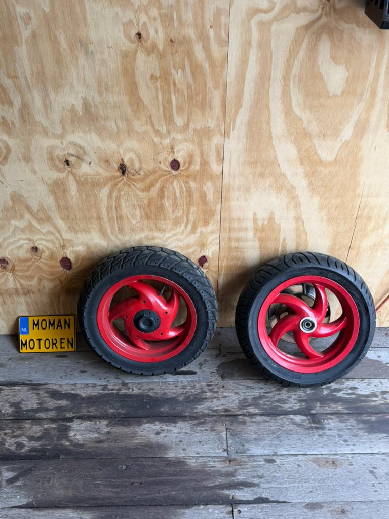Gilera Runner velgenset rood grote trommel, Ophalen, Zo goed als nieuw, Overige typen, Overige merken