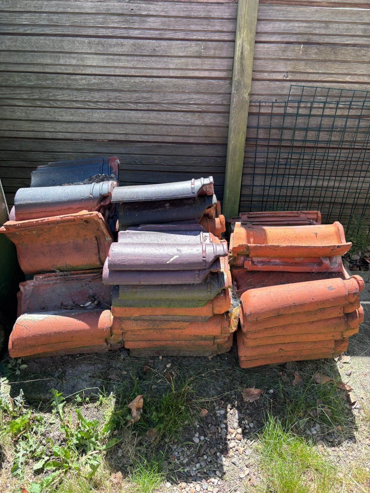 Dakpannen van jaren ‘30 huis, Doe-het-zelf en Verbouw, Dakpannen en Dakbedekking, Ophalen, Gebruikt, Steen of Klei, 5 tot 10 m²