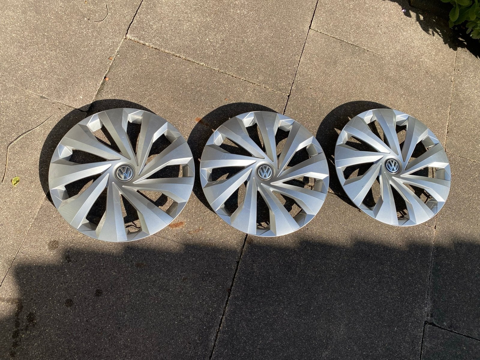 Set van 3 Volkswagen wieldoppen, 15 inch, Ophalen, Gebruikt
