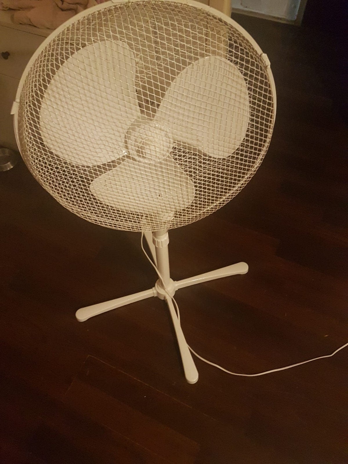 Witte Statiefventilator, Witgoed en Apparatuur, Ophalen, Zo goed als nieuw, Statiefventilator