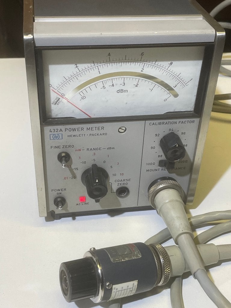 HP432A RF-Powermeter + HP478A Sensor, Telecommunicatie, Ophalen of Verzenden, Gebruikt