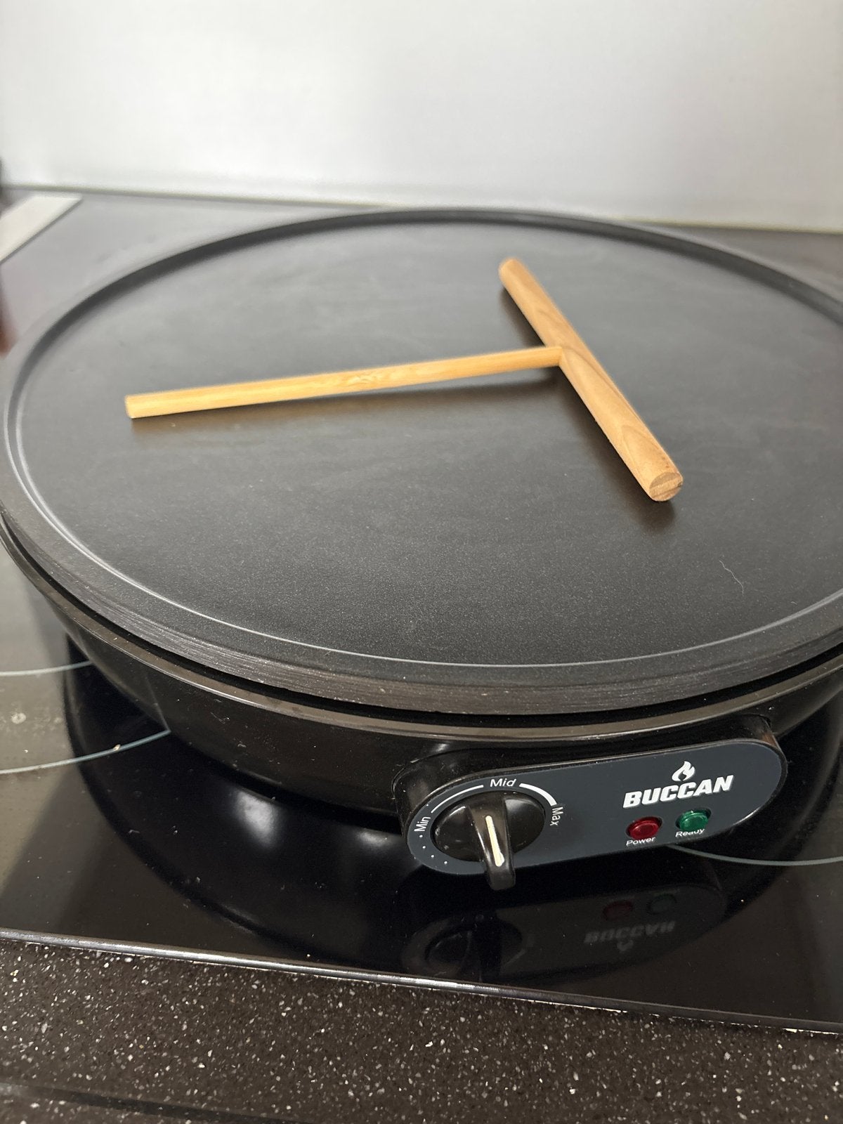 Buccan Crêpe Maker met Houten Spatel - Zo goed als nieuw, Ophalen, Zo goed als nieuw