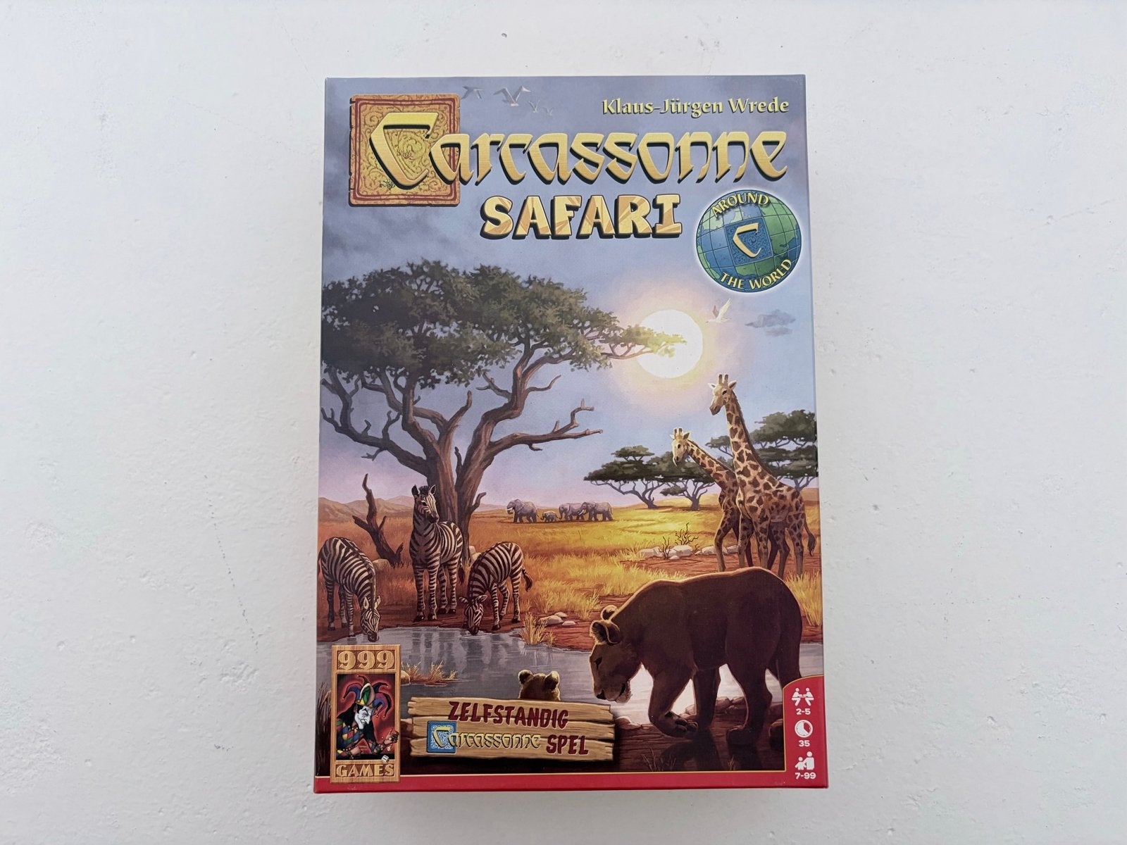 Carcassonne Safari - Bordspel, Drie of vier spelers, Ophalen of Verzenden, Zo goed als nieuw