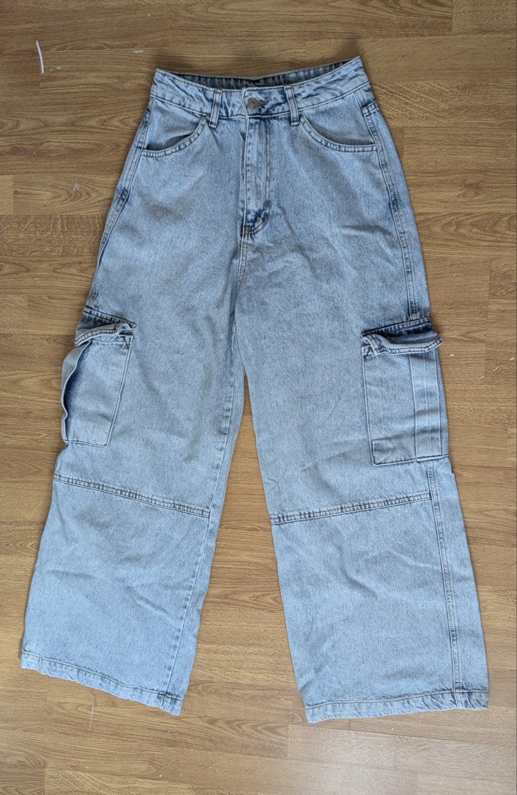 Skatebroek Y2k Cargo Size S, Blauw, Ophalen of Verzenden, Zo goed als nieuw, Maat 36 (S)