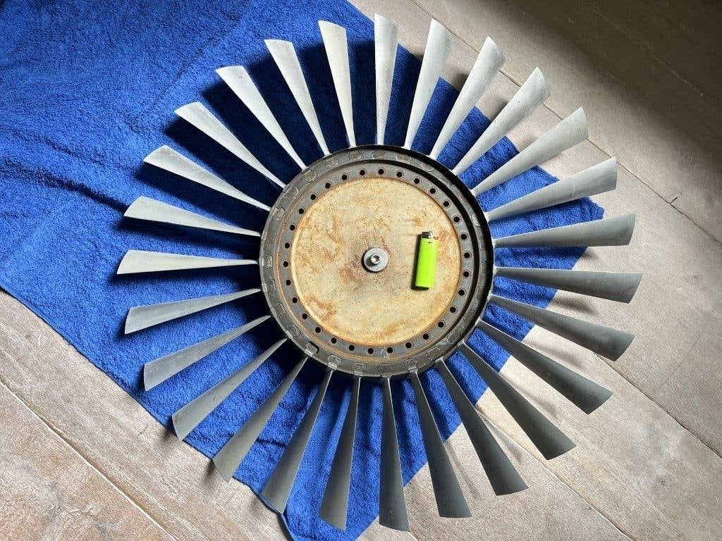 Turbineblad voor vliegtuigturbine  diameter 74 cm, Ophalen, Gebruikt, Overige typen