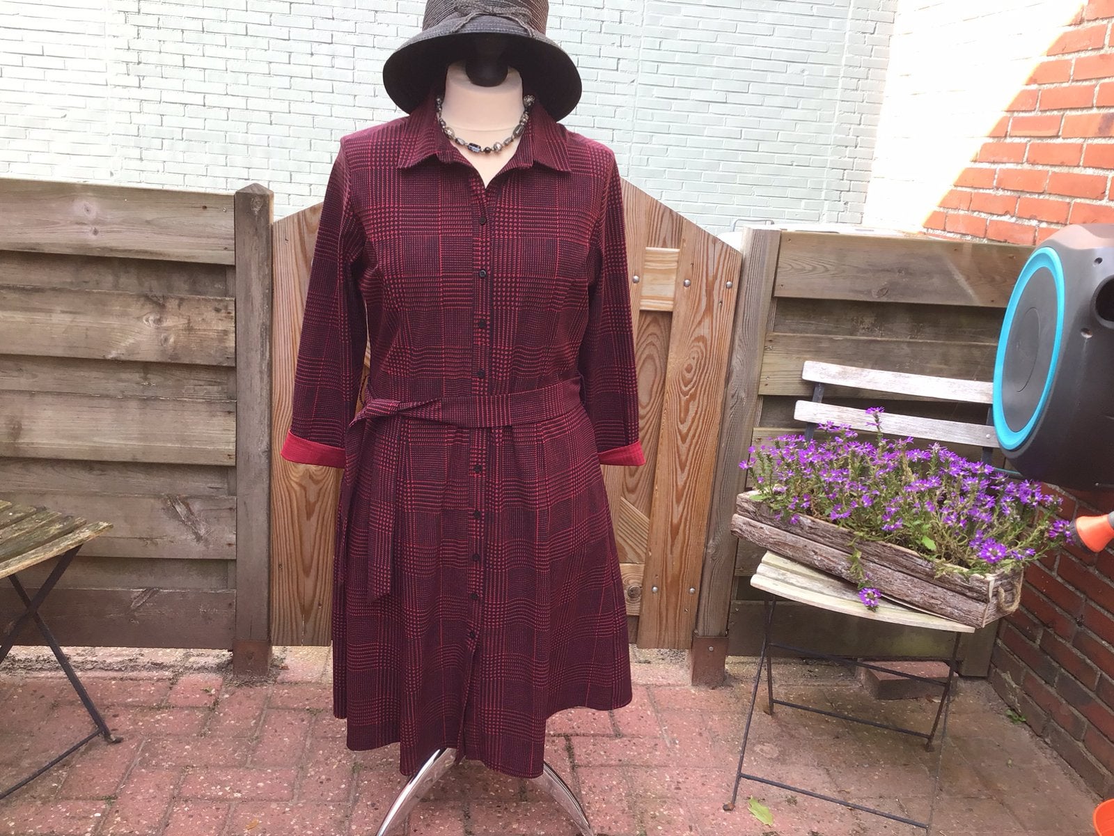 Studio Anneloes rood geruite jurk mt. XXL, Kleding | Dames, Maat 46/48 (XL) of groter, Ophalen of Verzenden, Zo goed als nieuw