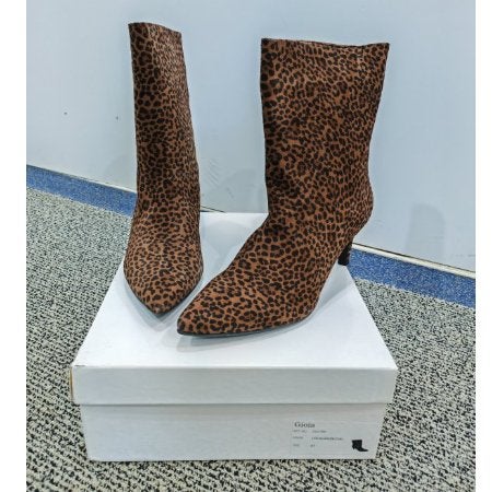 Gioia Chita Luipaard print laarsjes - Maat 37, Dokter Rupertlaan 52 3761 XV Soest, Overige kleuren, Lage of Enkellaarzen, Ophalen of Verzenden