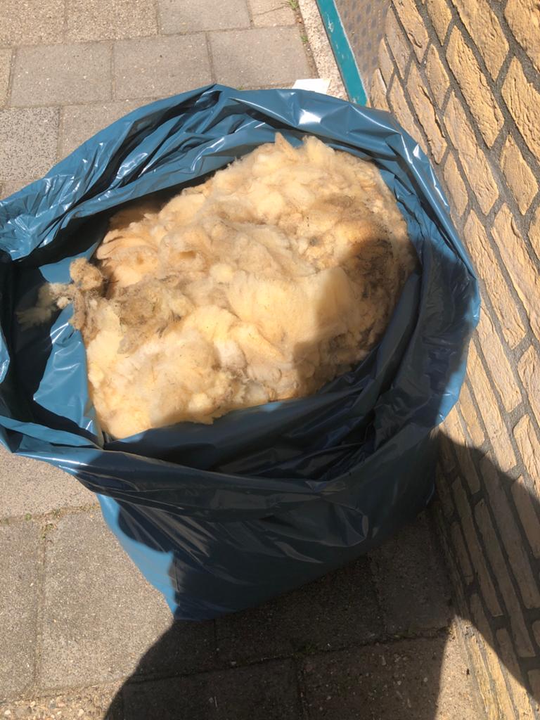Natuurlijke schapenwol - onbewerkt en veelzijdig, Ophalen, Gebruikt, Nvt, Nvt