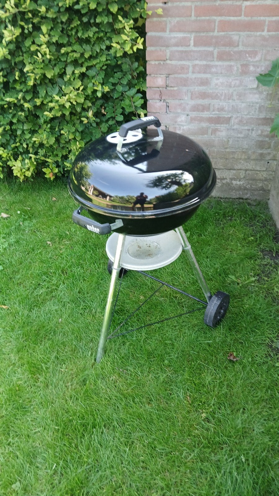 Zwarte weber barbeque diameter 47 cm, Ophalen of Verzenden, Gebruikt, Weber barbecue