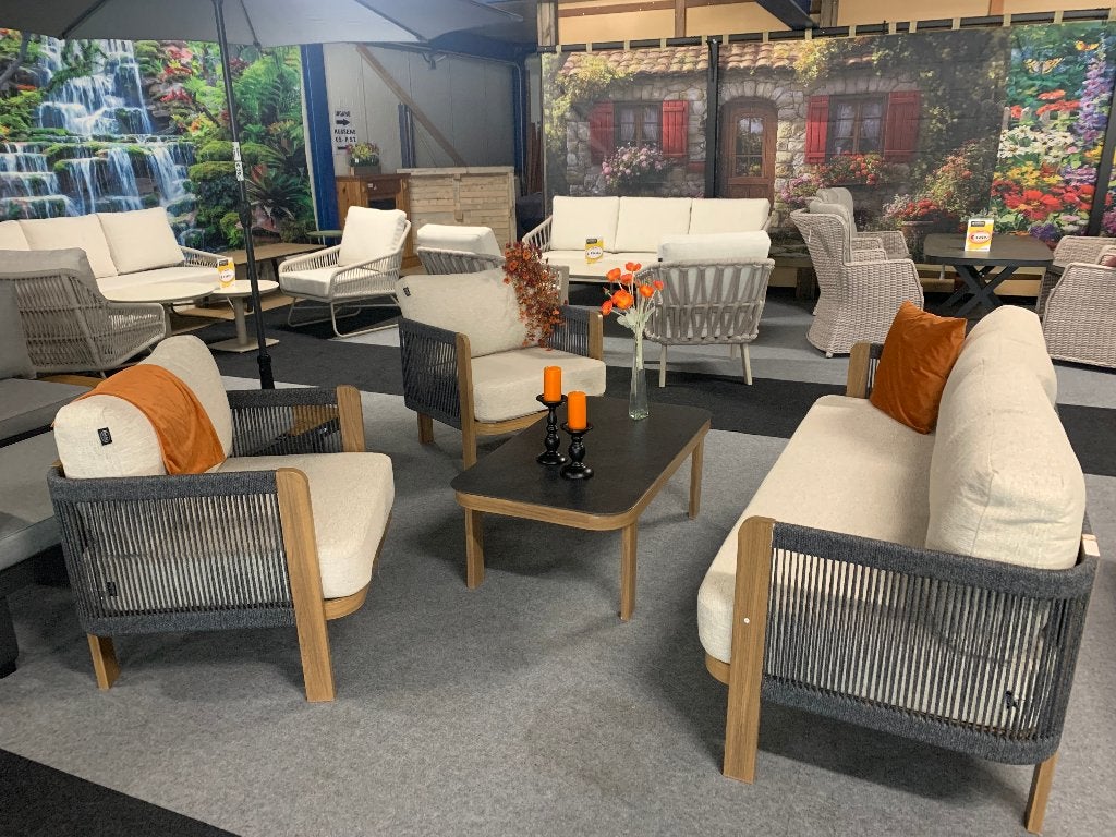 Loungeset Palermo, Ophalen, 5 zitplaatsen, Bank, Loungeset