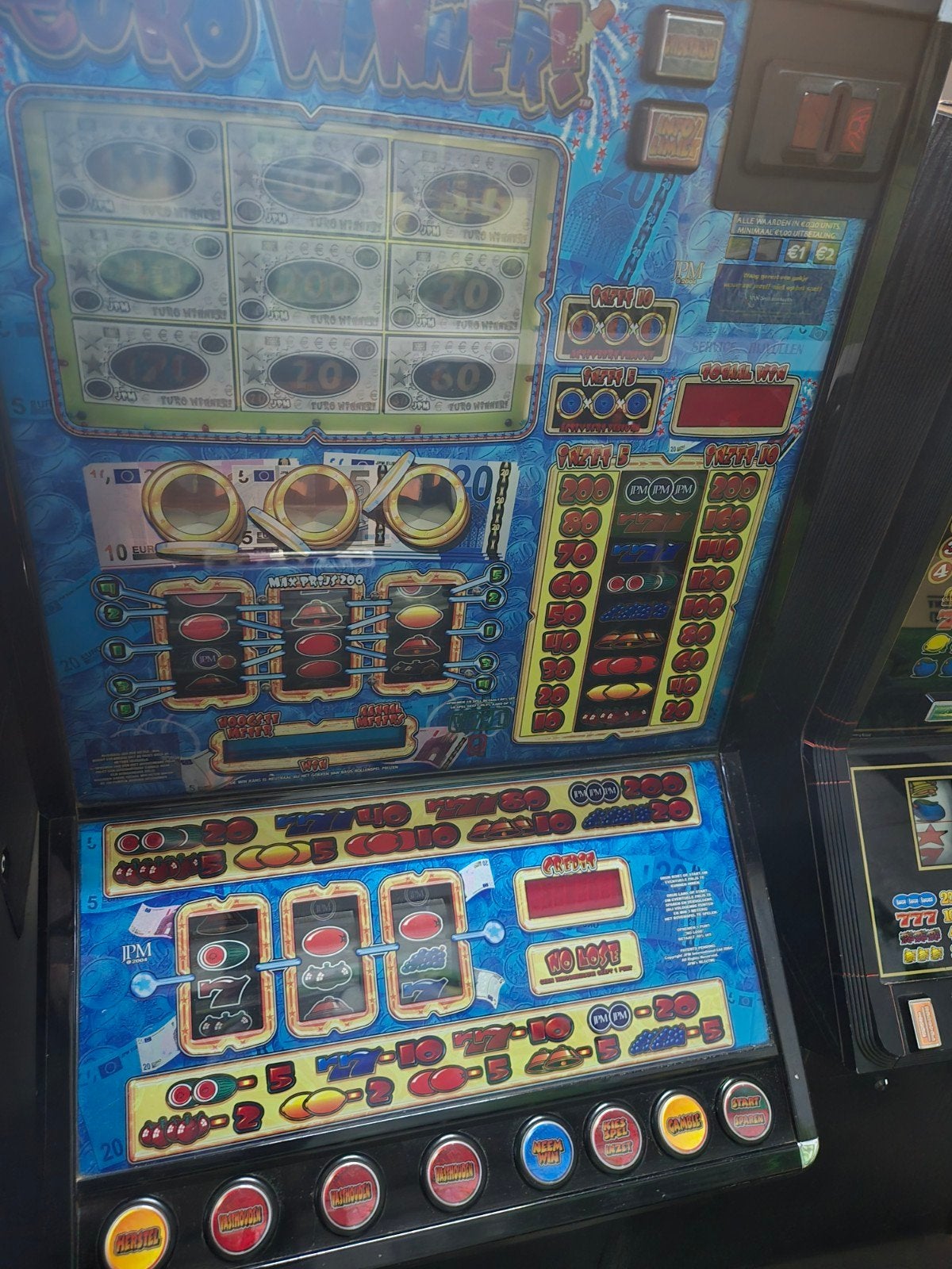 Gokkast fruitautomaat euro Winner, Verzamelen, Automaten | Gokkasten en Fruitautomaten, Euro, Ophalen, Gebruikt