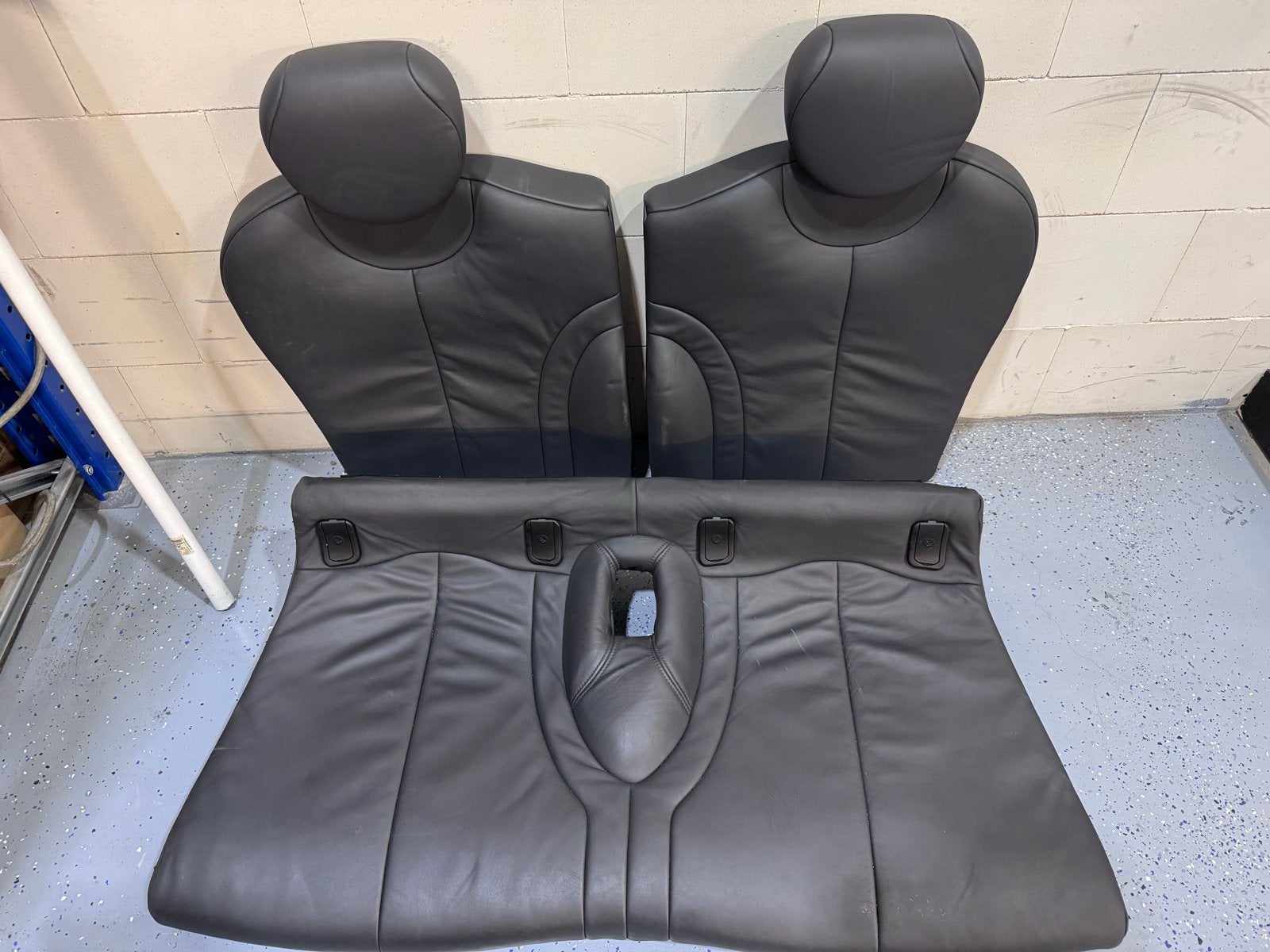 Mini Cooper r50/53 achterbank lederen bekleding, Ophalen, Gebruikt, Mini