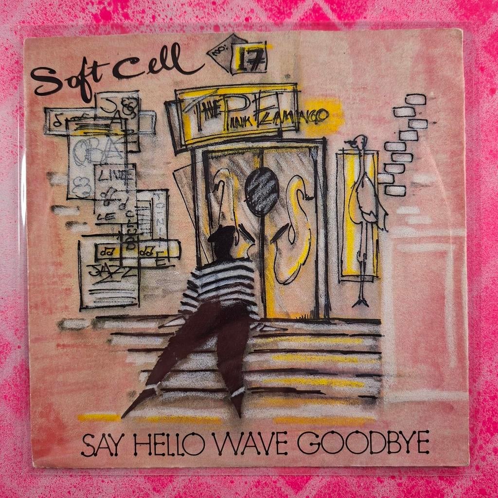 Soft Cell Say hello wave goodbye single.             Star45, Cd's en Dvd's, Vinyl Singles, Gebruikt, Beschermende buitenhoes, Fotohoes