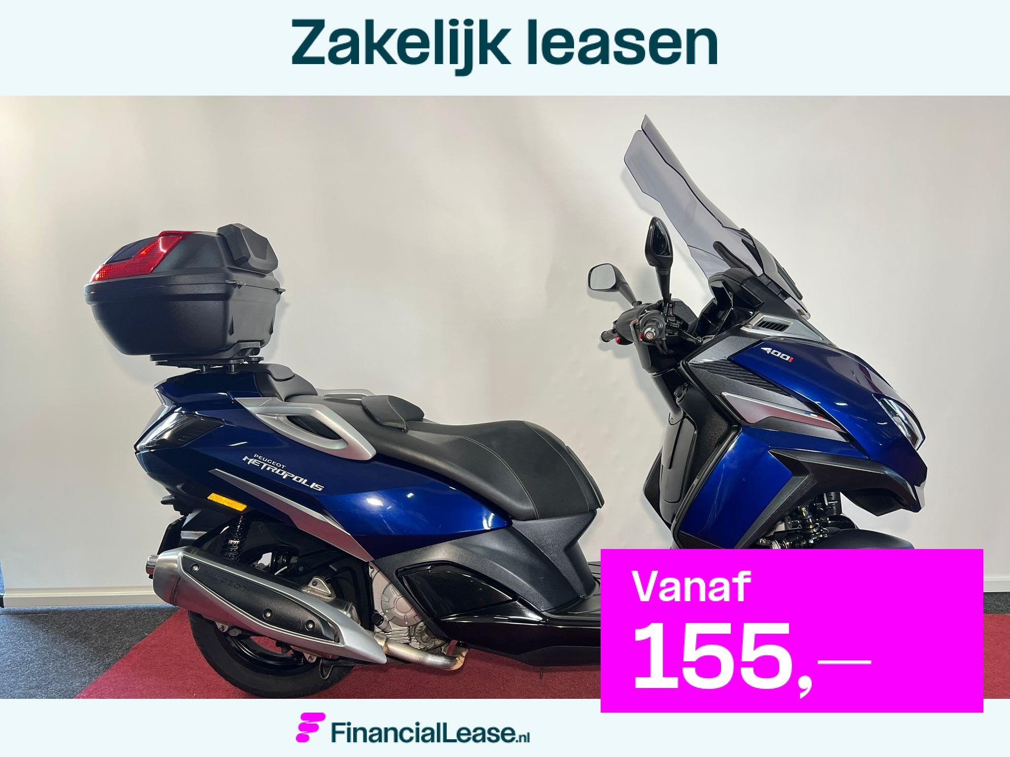 Peugeot Metropolis 400 Allure ABS, Motoren, Scooter, Automaat, 12 t/m 35 kW, Gebruikt