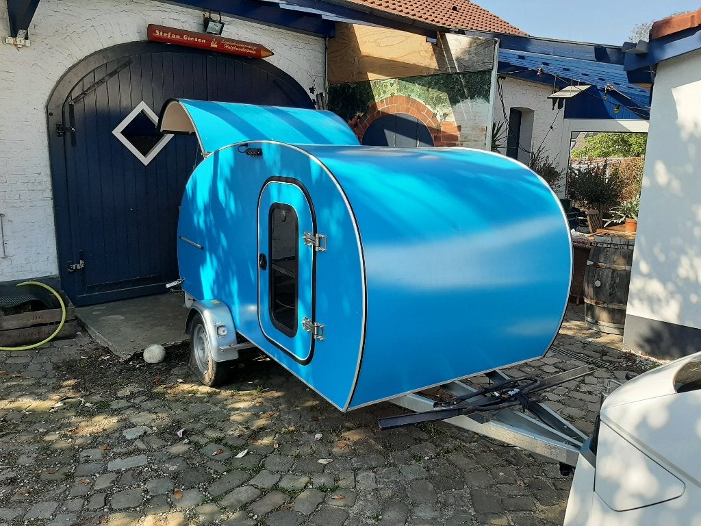 Compacte Teardrop Caravan - Ideaal voor fietsliefhebbers!
