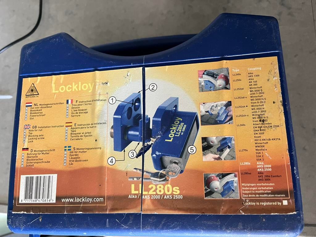 Lockloy disselslot, Ophalen of Verzenden, Gebruikt