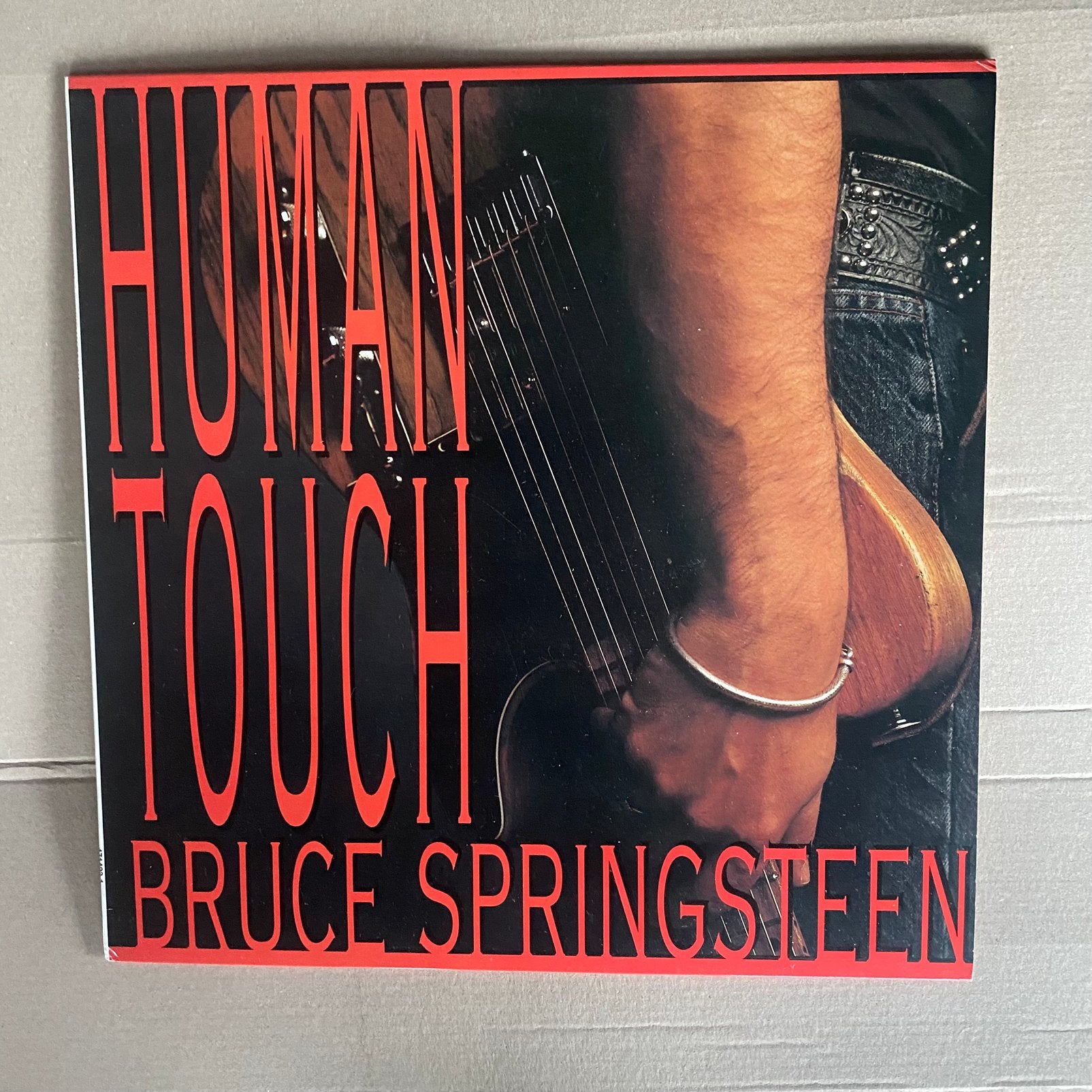 Lp - bruce Springsteen - human touch, Ophalen of Verzenden, Zo goed als nieuw, 12 inch, Poprock