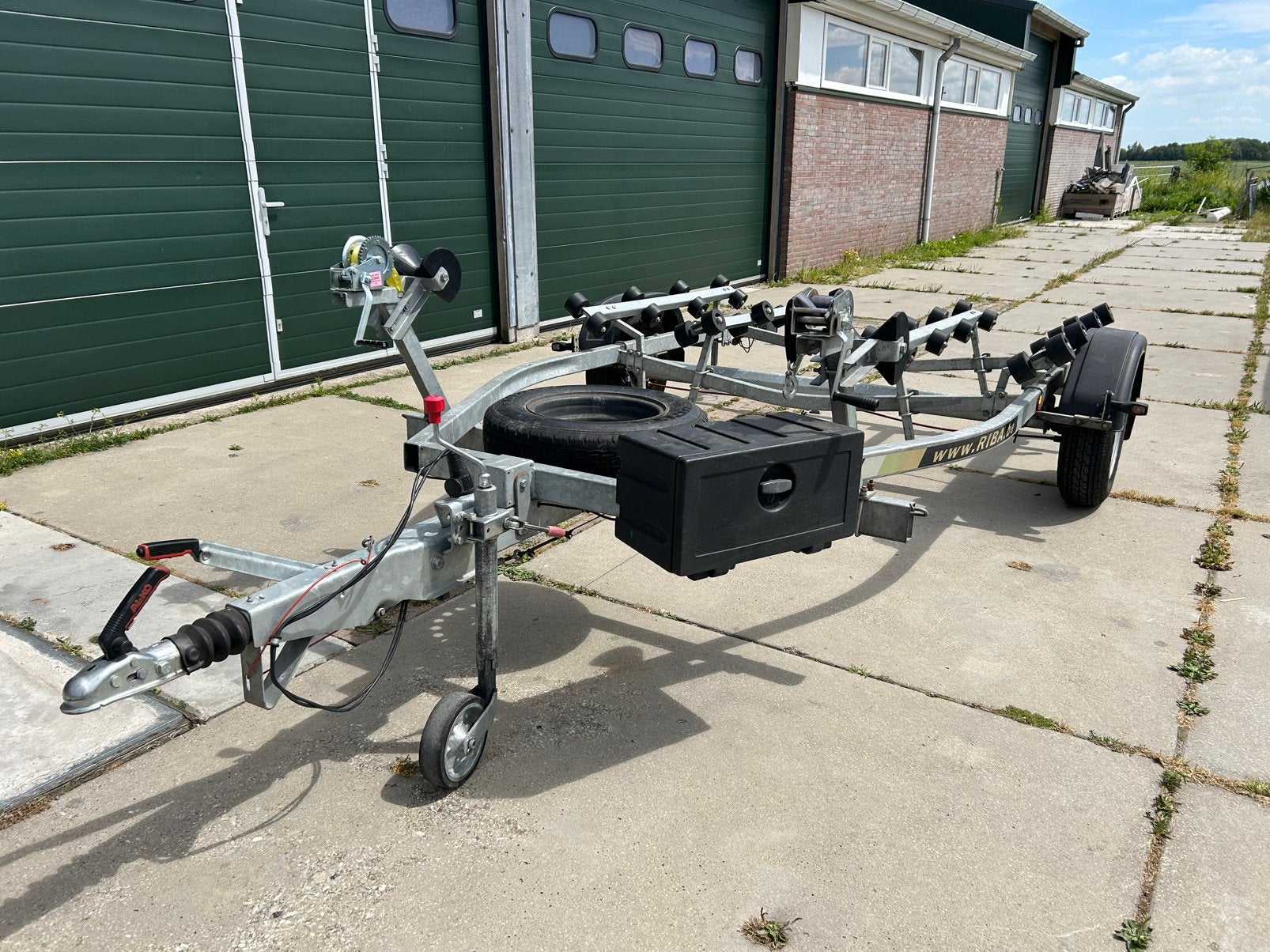 Dubbele Jetski-/Waterscootertrailer Riba, Watersport en Boten, Boottrailers, Jetskitrailer, Nieuw, Minder dan 6 meter, Ophalen of Verzenden