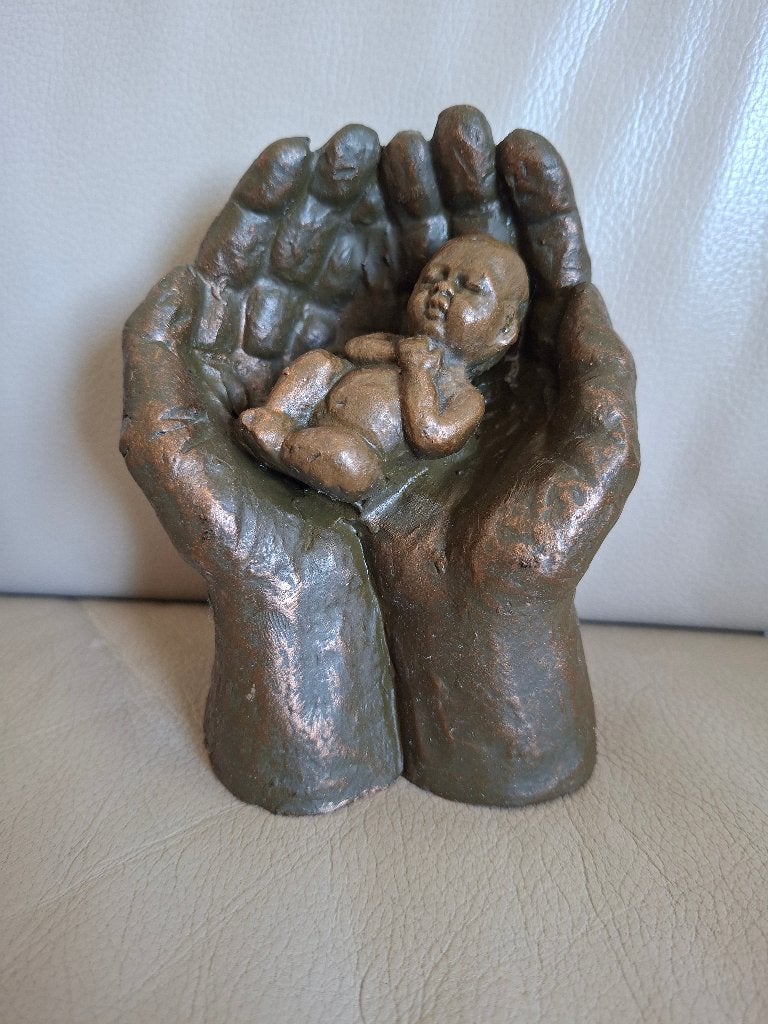 Beeldje Baby in Handen/Geert Kunen, Overige onderwerpen, Minder dan 20 cm, Verzenden, Beeld