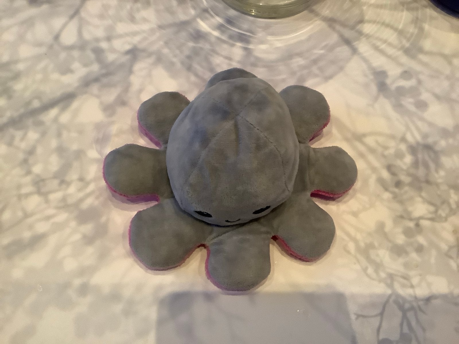 Leuke omkeerbare knuffel octopus, Kinderen en Baby's, Speelgoed | Knuffels en Pluche, Overige typen, Grijs, Ophalen of Verzenden