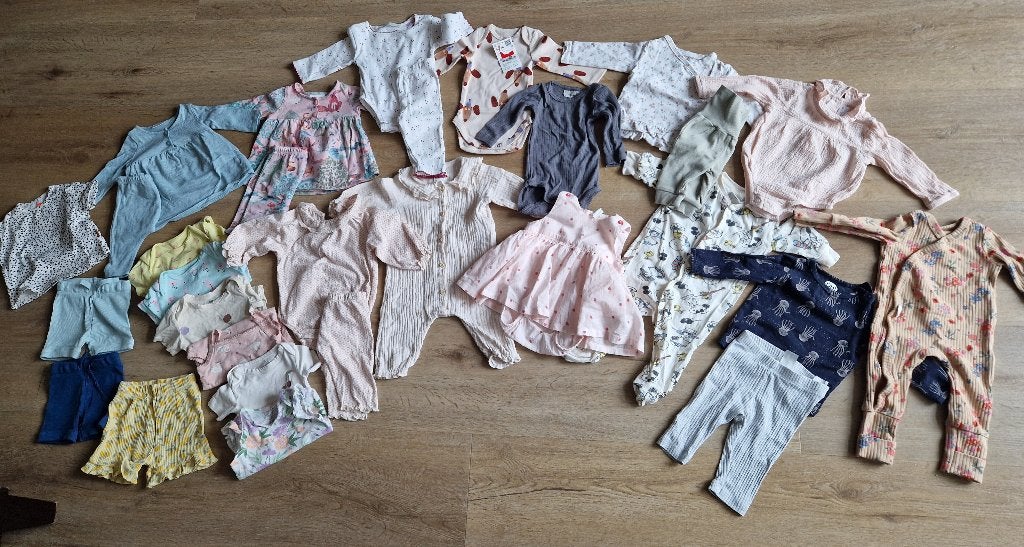 Set babykleding zomer maat 50/56 meisje, Meisje, H&M, Ophalen of Verzenden, Zo goed als nieuw