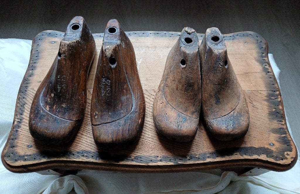 Houten schoenmallen maat 21 en 24, Antiek en Kunst, Ophalen of Verzenden
