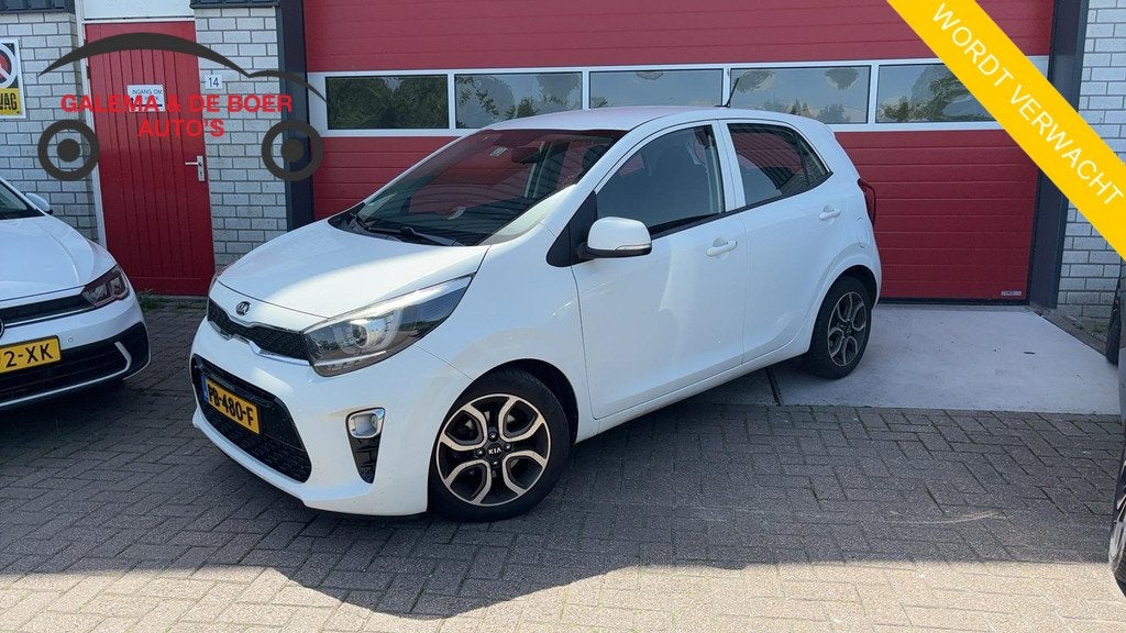 Kia Picanto 1.0 CVVT First Edition 5 PERS / CARPLAY / CAMERA, Auto's, Kia, Voorwielaandrijving, Stof, Gebruikt, Euro 6