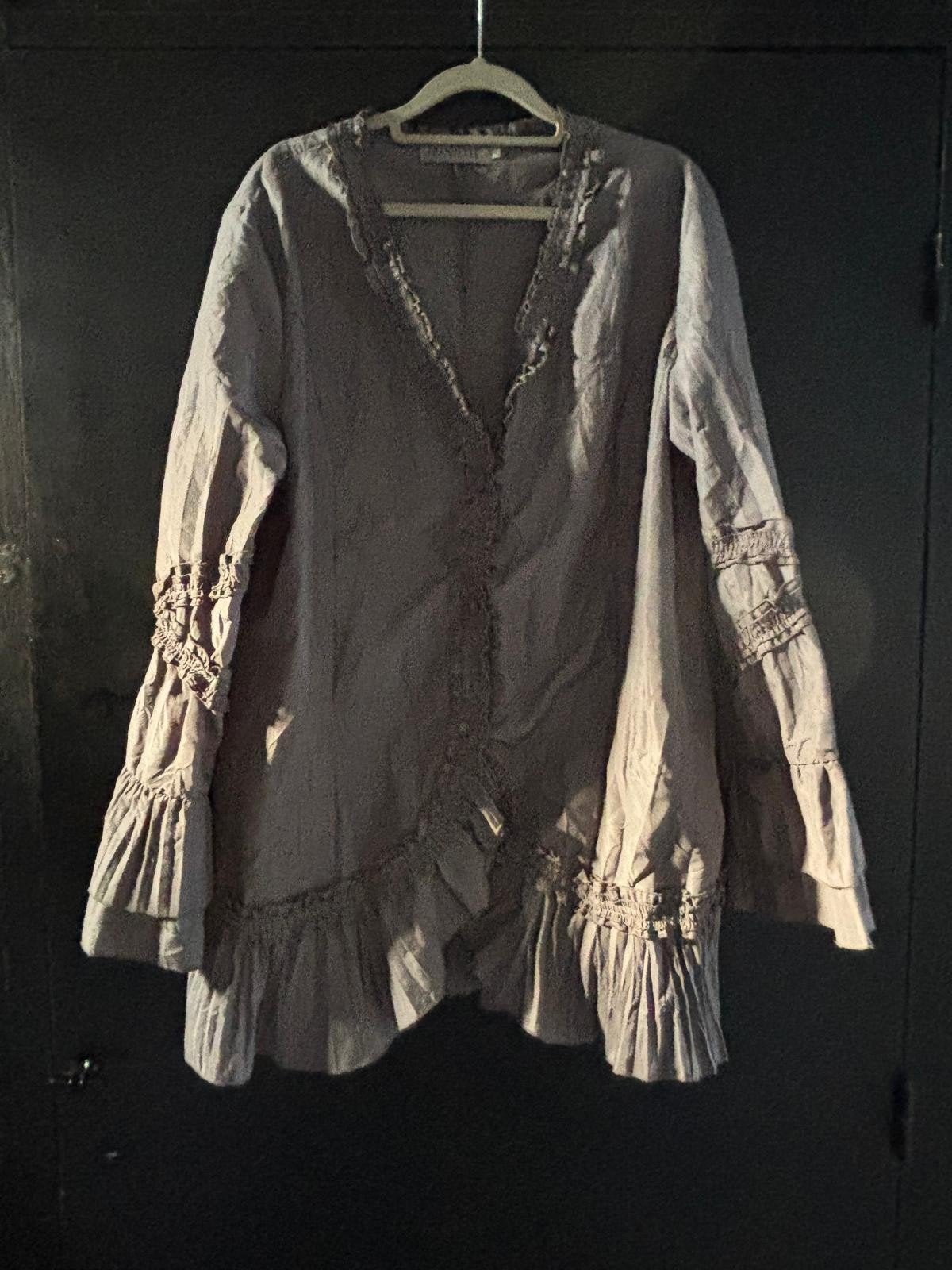 FRANSTYLE blouse maat 46, Kleding | Dames, Verzenden, Zo goed als nieuw, Maat 46/48 (XL) of groter, Grijs