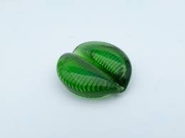 Vintage Dukeborg Zweden Groene Glazen Bladschalen, Ophalen of Verzenden