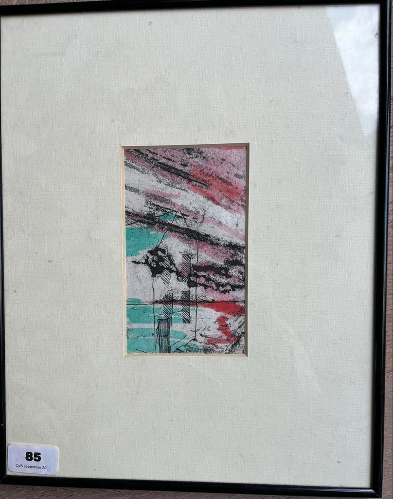 Schilderij Frans Peeters -1998 “eenzaam Huis”, Ophalen of Verzenden