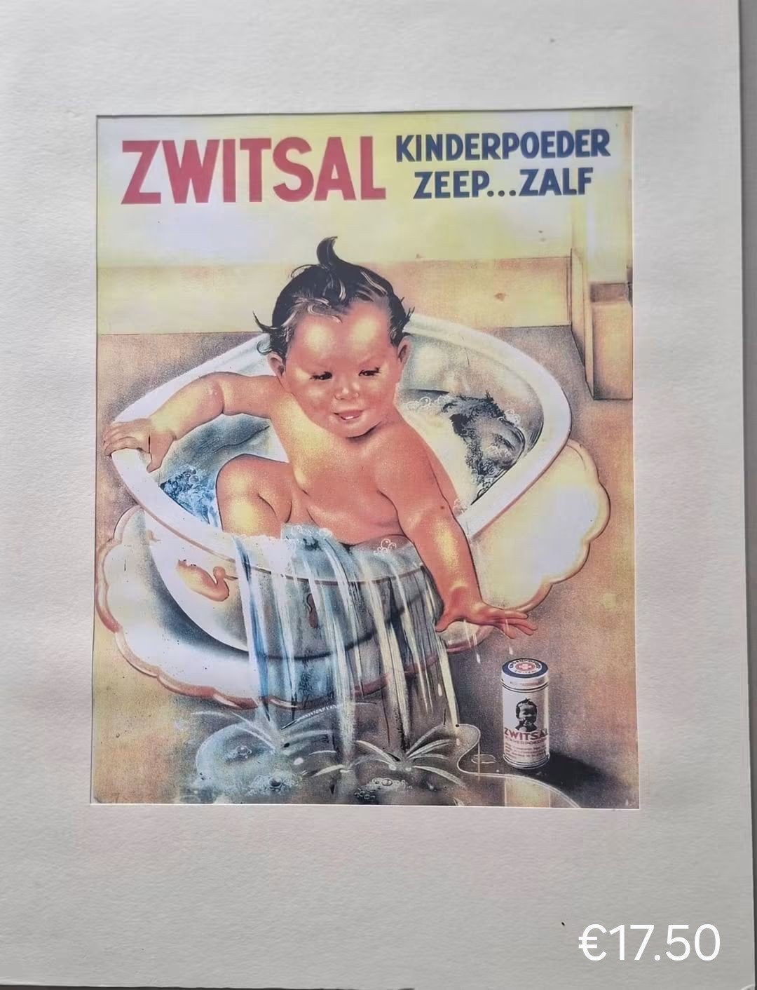 Zwitsal reclame in lijst, kan er ook uit, Ophalen of Verzenden
