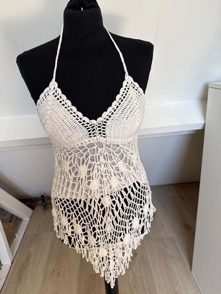 Ibiza line gehaakte top 38, Ophalen of Verzenden, Blauw