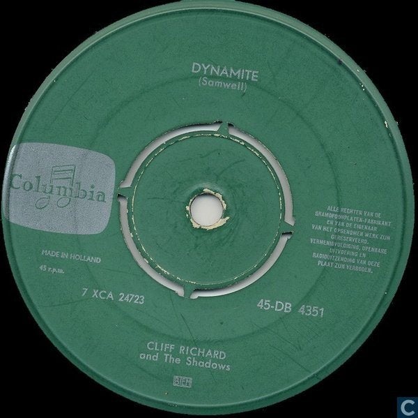 Cliff Richard And The Shadows – Travellin' Light  rock roll, Cd's en Dvd's, Originele persing, 7 inch, Ophalen of Verzenden, Zo goed als nieuw