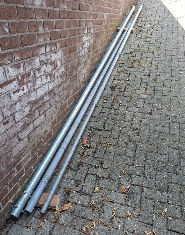 Zend- / antennemast 11m en 6mm, Ophalen, Zo goed als nieuw, Mast