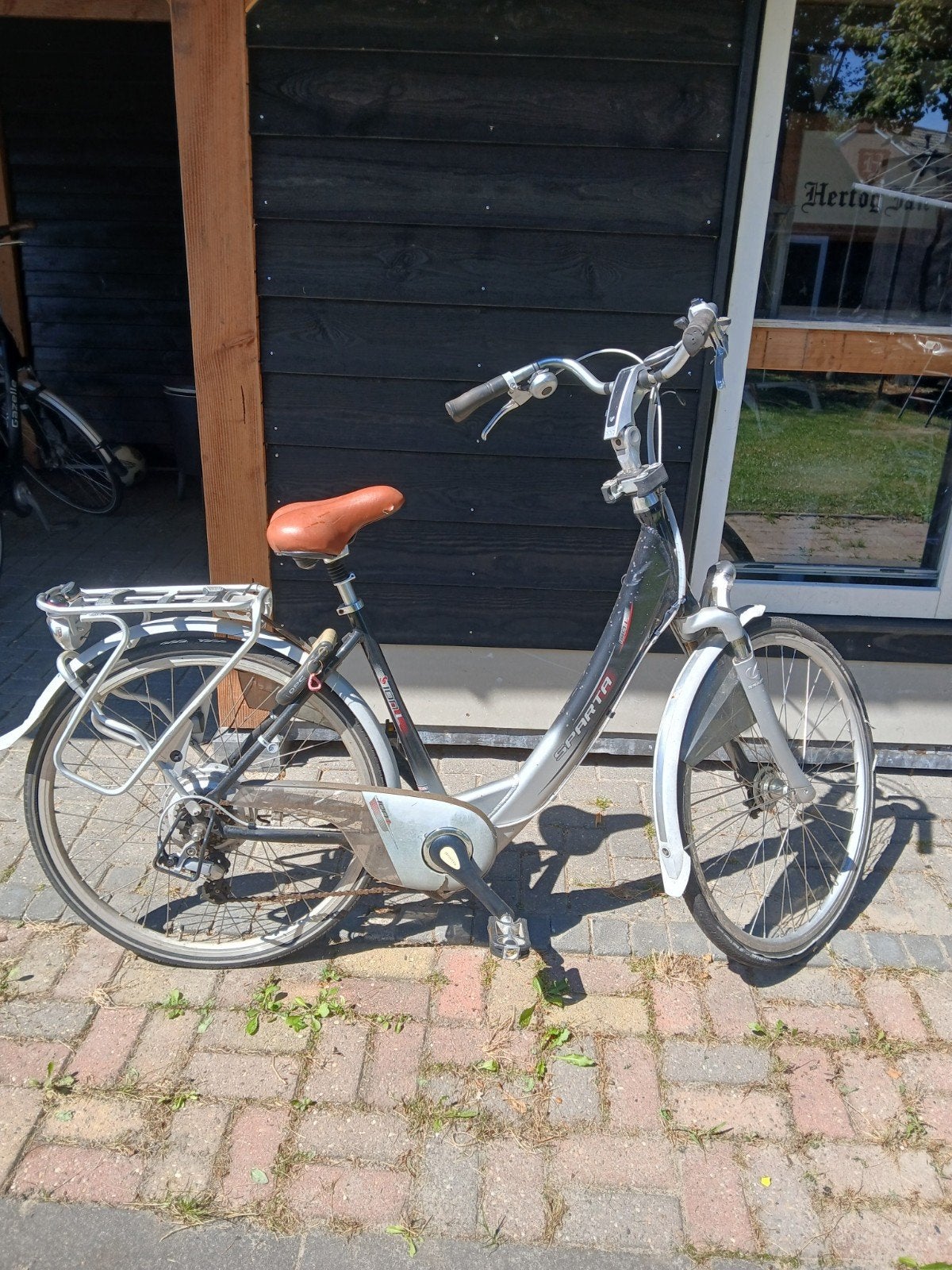 Oude elektrische fiets (alleen kopen voor onderdelen), Ophalen, Minder dan 30 km per accu, Sparta, Gebruikt