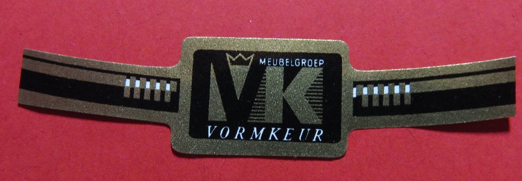 Sigarenbandje reclamebandje Meubelgroep Vormkeur, Verzenden, Gebruikt, Sigarenbandjes