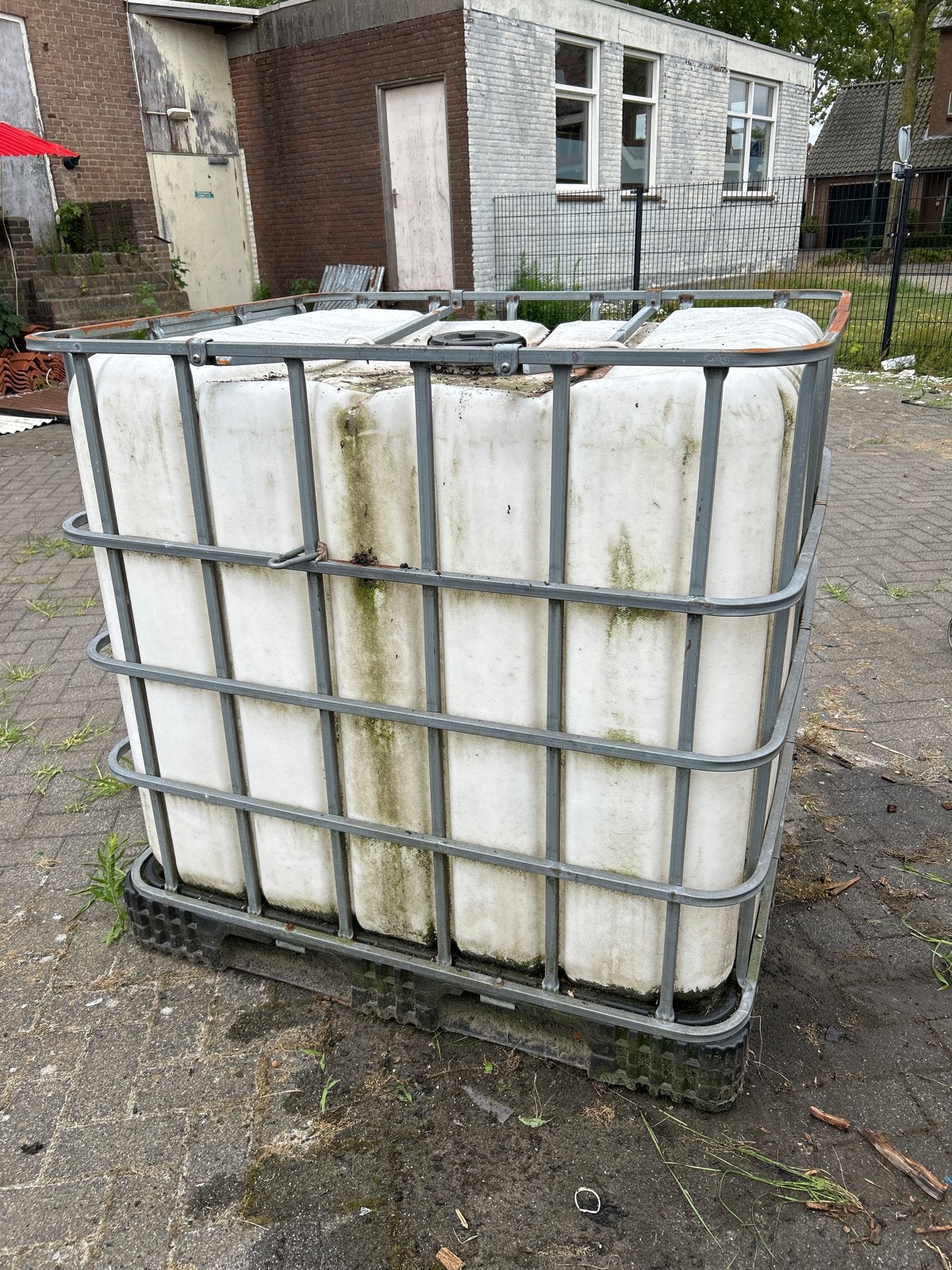 Kuubskist / IBC container voor wateropslag of ballast, Ophalen, Gebruikt
