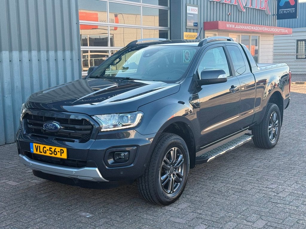 Ford Ranger 2.0 EcoBlue Wildtrak Supercab | CAMERA | ACC | 2, Auto's, Gebruikt, 4 cilinders, Lichtsensor, Bedrijf